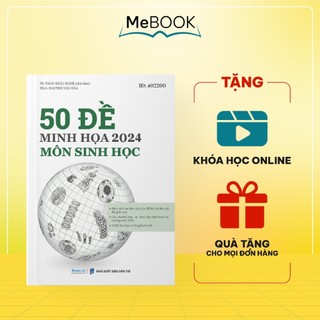 Sách 50 bộ đề minh họa môn Sinh học Thầy Phan Khắc Nghệ, sách luyện thi đại học lớp 12 | Me Book