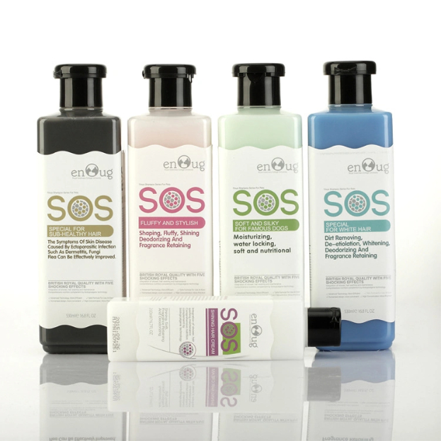 Sữa tắm cho chó mèo SOS 530ml poodle, lông trắng, lông tối màu - Sữa tắm chó mèo