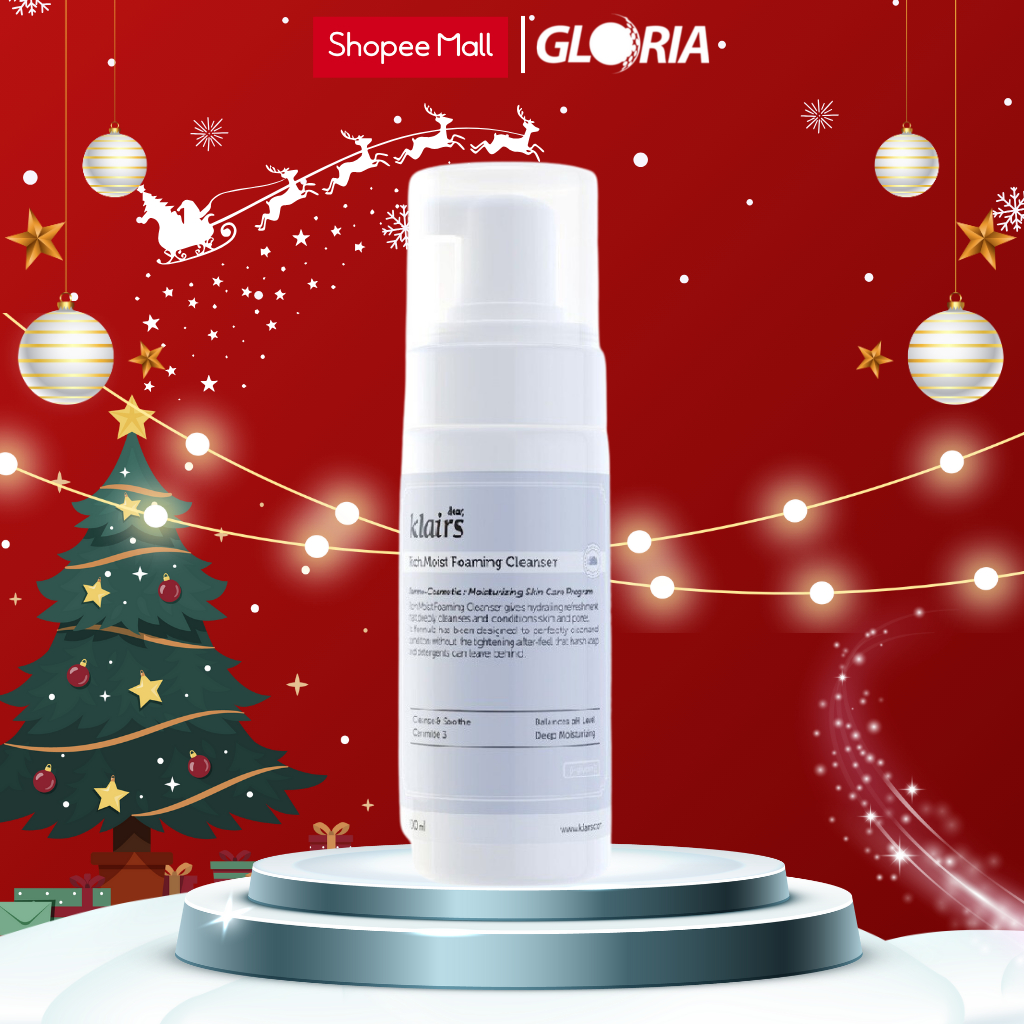 Sữa rửa mặt Dear, Klairs Rich Moist Foaming Cleanser 100ml