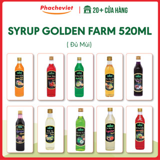 Syrup Golden Farm 520ml Đủ Mùi
