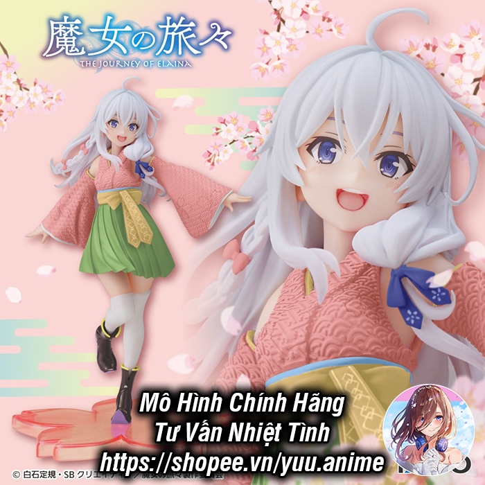 Mô Hình Chính Hãng Majo no Tabitabi - Elaina (Hành trình của Elaina) - Coreful Figure - Sakura Kimono Ver.(Taito)