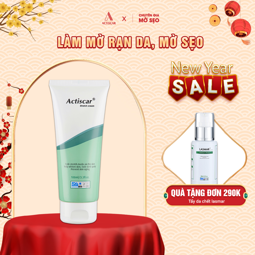 Kem Rạn Da Actiscar Làm Mờ Rạn Da, Mờ Sẹo, Đều Màu Da Sau Sinh Cải Thiện Vùng Da Chảy Xệ