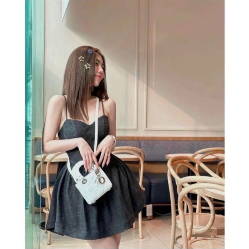 đầm jean hai dây  T'achi