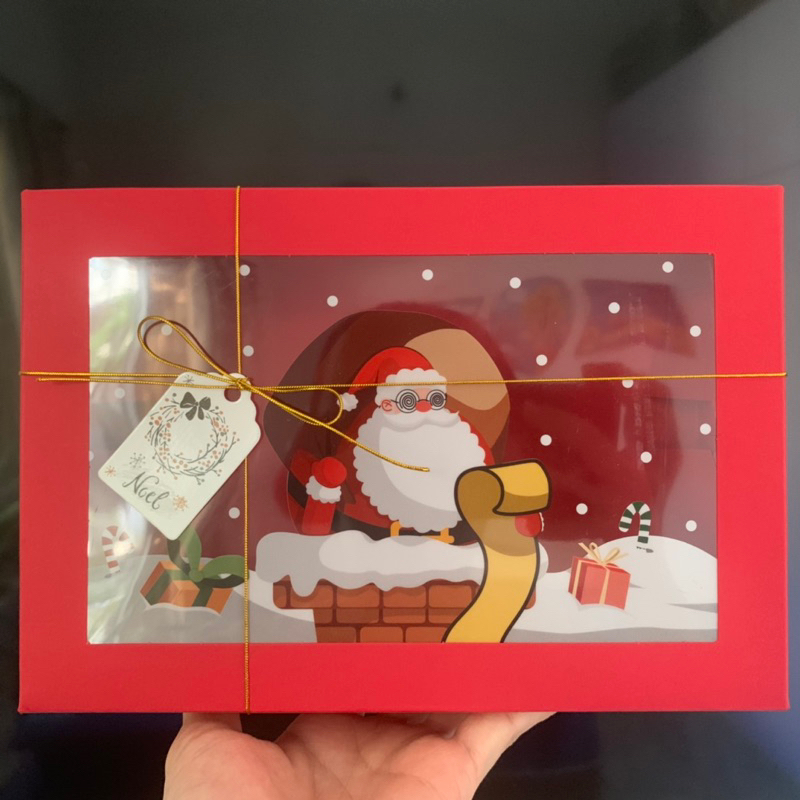 Sỉ 17k Hộp quà Giáng Sinh Noel đựng cupcake, bánh kẹo, mỹ phẩm