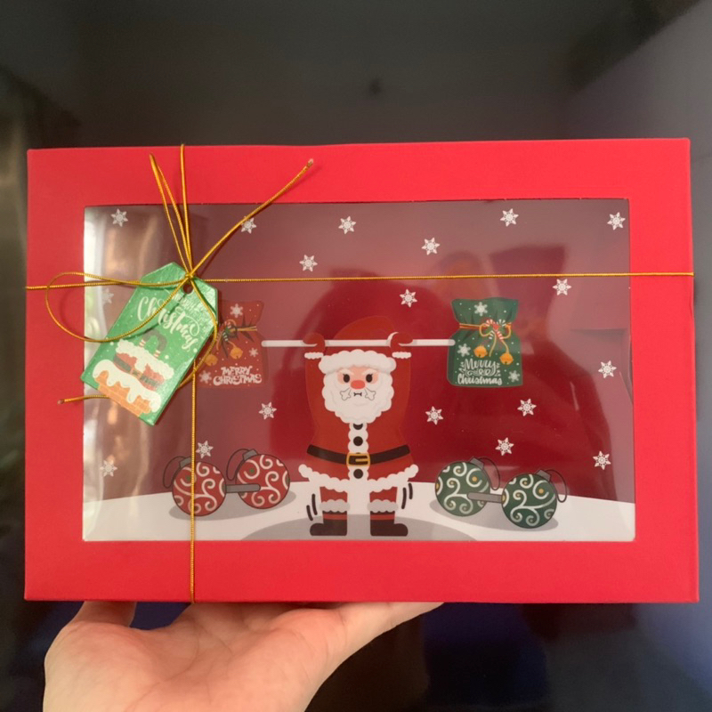 Sỉ 17k Hộp quà Giáng Sinh Noel đựng cupcake, bánh kẹo, mỹ phẩm