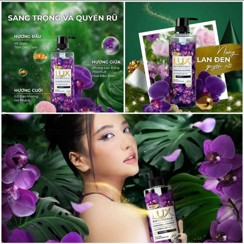 CHÍNH HÃNG Sữa tắm nước hoa Pháp Lux Botanicals 570g