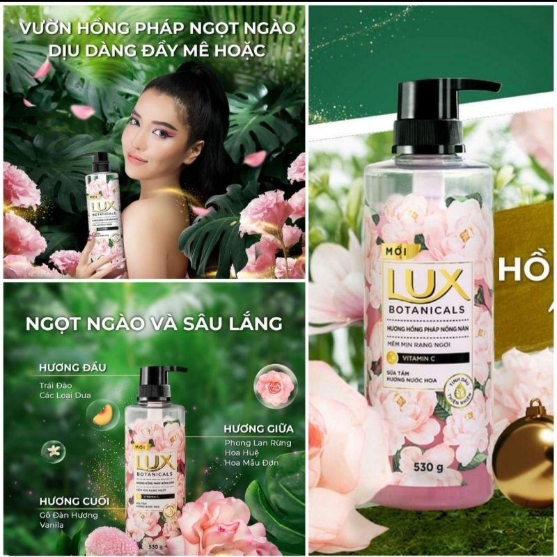 CHÍNH HÃNG Sữa tắm nước hoa Pháp Lux Botanicals 570g