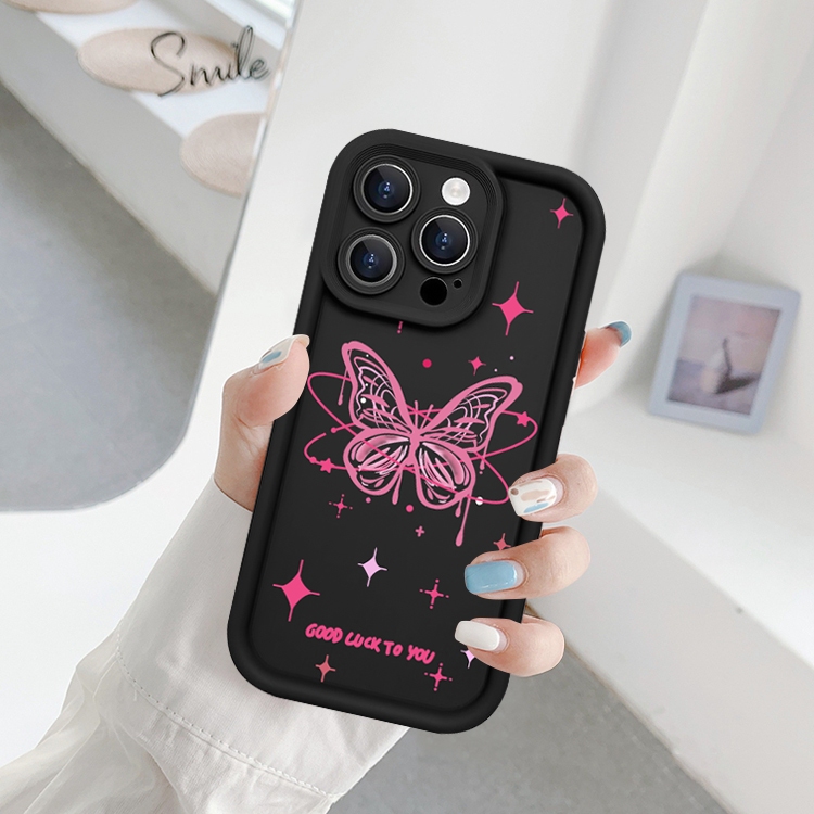 Ốp lưng iphone camera viền cao butterfly 6/6s/6plus/7/8/plus/x/xs/11/12/13/14/15/pro/max/plus/promax - Awifi Case U2-2