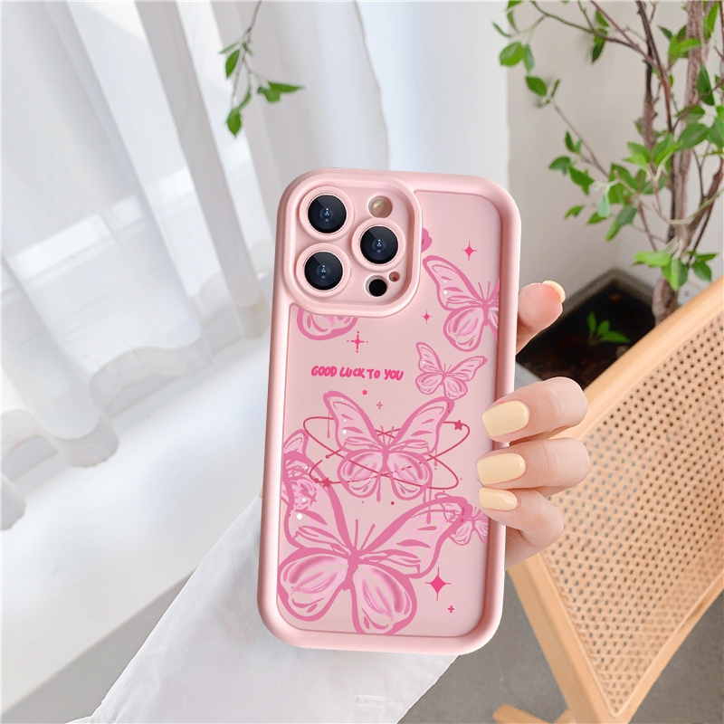 Ốp lưng iphone camera viền cao butterfly 6/6s/6plus/7/8/plus/x/xs/11/12/13/14/15/pro/max/plus/promax - Awifi Case U2-2
