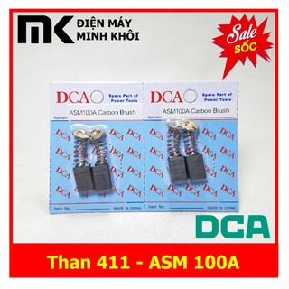 1 đôi chổi than 411 - asm 100a cho máy khoan, máy mài, máy cắt sắt...