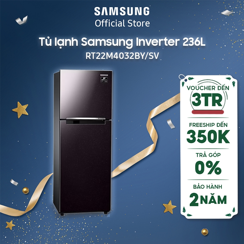Tủ lạnh Samsung Inverter 236 lít RT22M4032BY/SV
