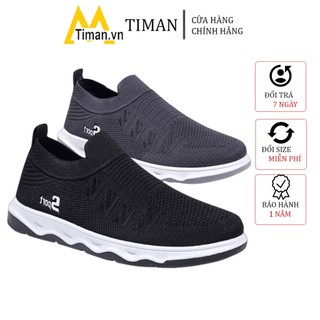 Giày lười nam chất liệu vải đẹp cao cấp phong cách thể thao bảo hành 1 năm GV15 TIMAN