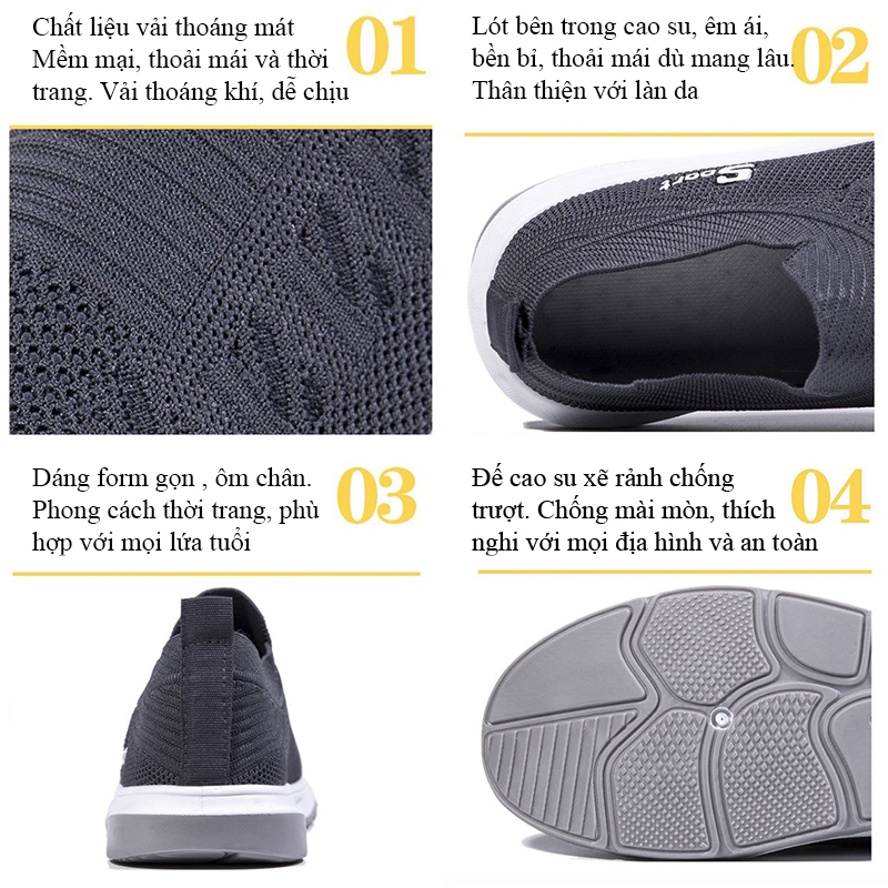 Giày lười nam chất liệu vải đẹp cao cấp phong cách thể thao bảo hành 1 năm GV15 TIMAN