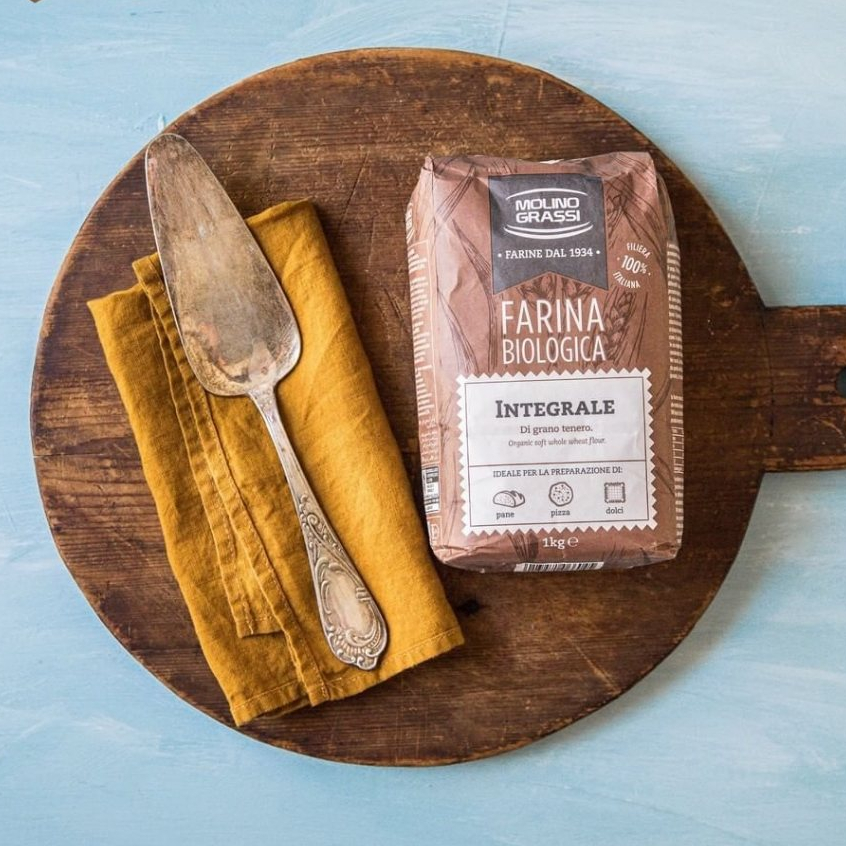Bột mì nguyên cám hữu cơ MOLINO GRASSI 1kg