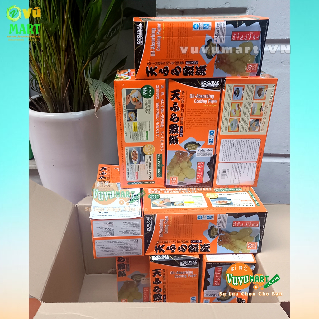 Giấy Thấm Dầu Thực Phẩm Kokusai: Thấm Hút Lọc Dầu Mỡ sôi trên 100 độ - JAPAN - An Toàn Sức Khỏe - Gia Đình; Nhà Hàng