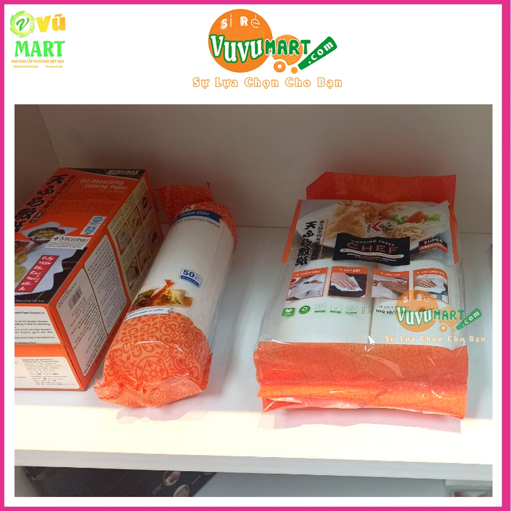 Giấy Thấm Dầu Thực Phẩm Kokusai: Thấm Hút Lọc Dầu Mỡ sôi trên 100 độ - JAPAN - An Toàn Sức Khỏe - Gia Đình; Nhà Hàng