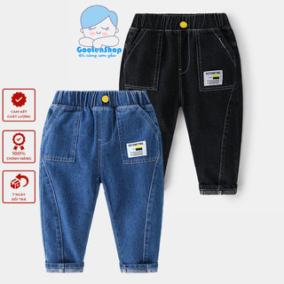 Quần bò / Quần jean trẻ em cho bé trai dày dặn, chất cotton mềm mát, hàng QC mẫu mới