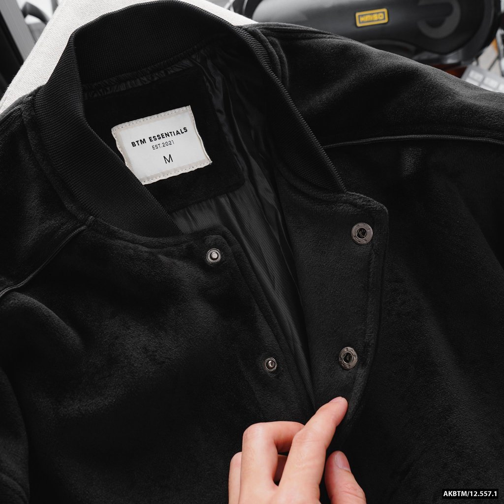 Áo khoác BTM allblack velvet jacket - 12.557