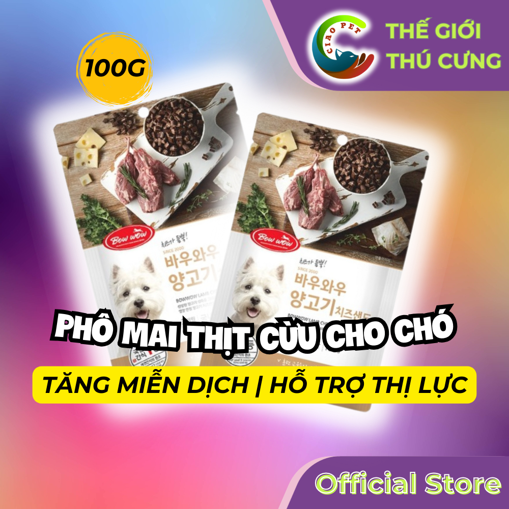 Phô mai thịt cừu Bowwow | Giàu protein và canxi | Chăm sóc xương khớp