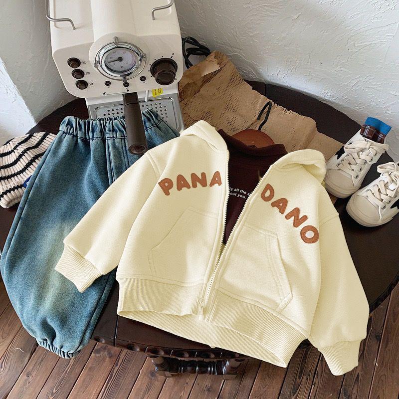 -TE517 Áo khoác hoodie lót lông nhung dày và ấm cho bé, áo khoác Hokihakids chất nỉ lông siêu mềm từ 8-16kg