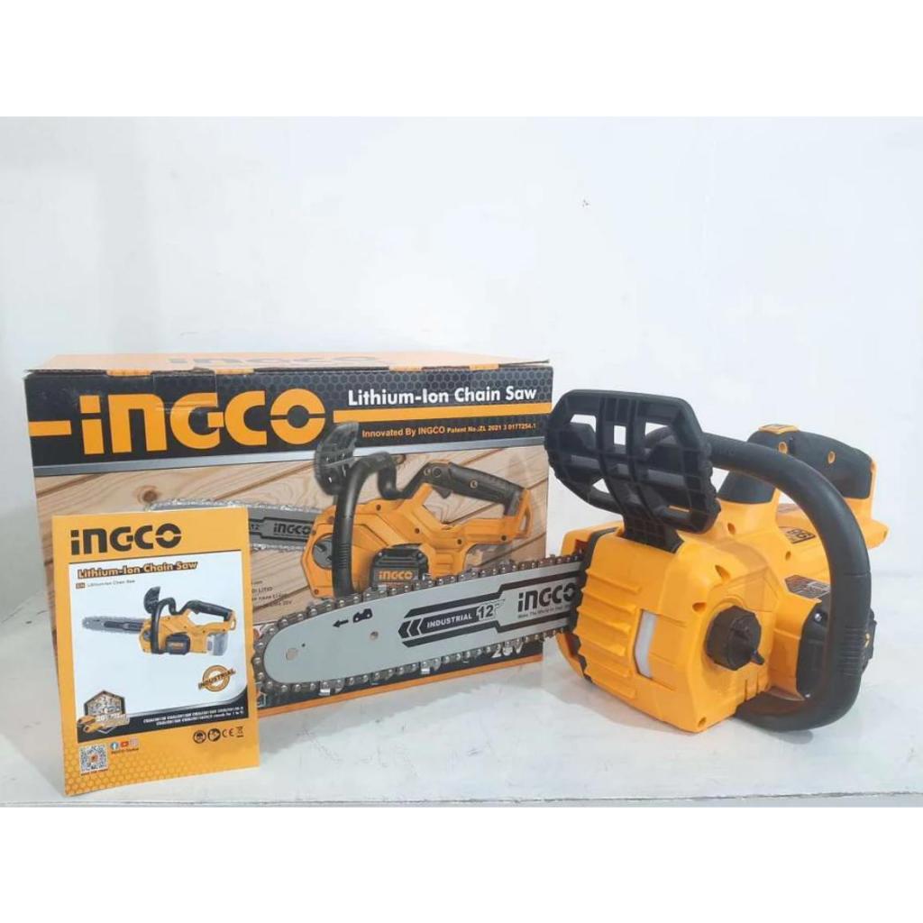 Máy cưa xích, cưa cây 900W 12''/30cm Brushless dùng pin 20V Ingco CGSLI20128