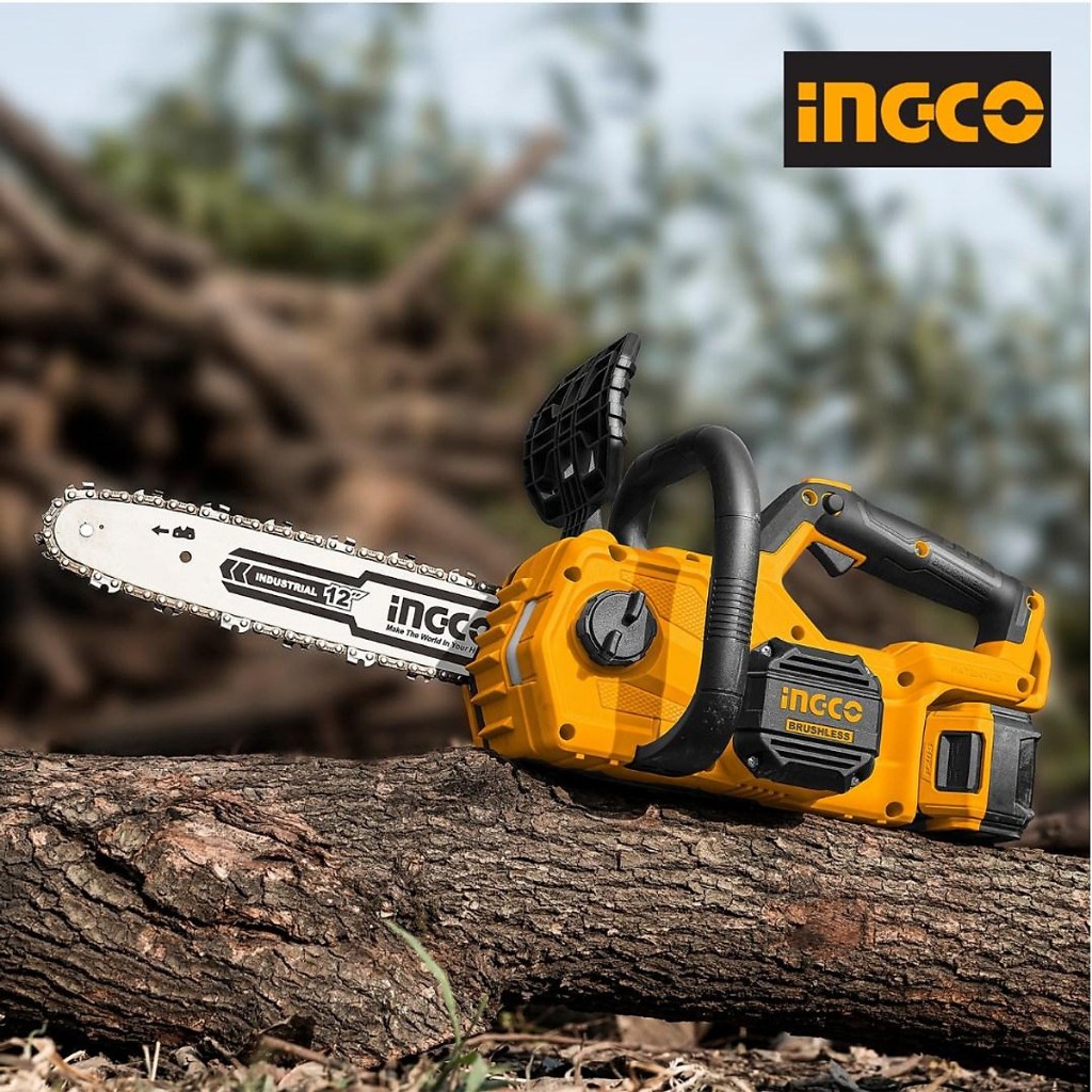 Máy cưa xích, cưa cây 900W 12''/30cm Brushless dùng pin 20V Ingco CGSLI20128