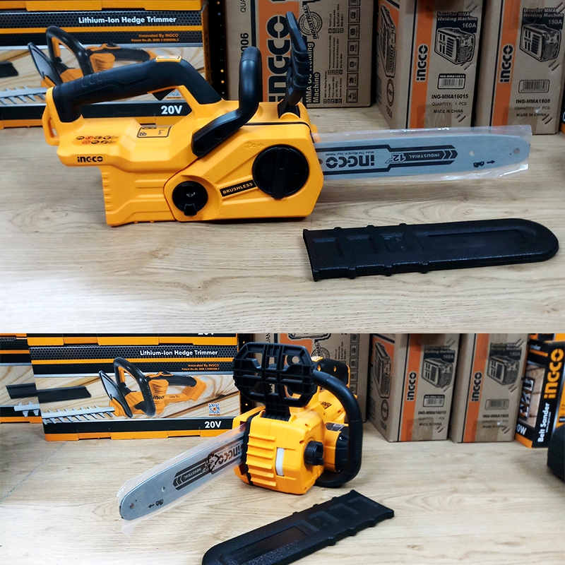 Máy cưa xích, cưa cây 900W 12''/30cm Brushless dùng pin 20V Ingco CGSLI20128