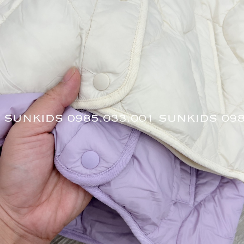 Áo khoác phao Pol. ham siêu nhẹ cúc bấm