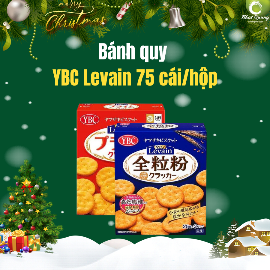 Bánh quy YBC Levain Prime 75 chiếc (25 chiếc x 3 túi)/hộp, T20