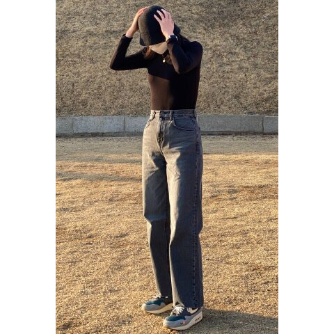 Quần jeans nữ Topten dáng suông xuất Hàn dư xịn