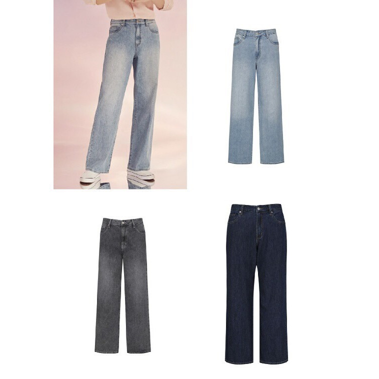 Quần jeans nữ Topten dáng suông xuất Hàn dư xịn