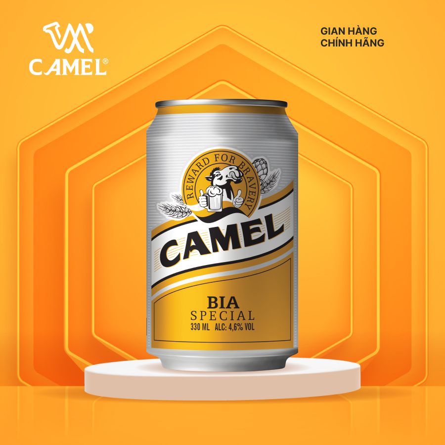 Thùng 24 lon bia Camel Special Chính Hãng (330ml/lon)