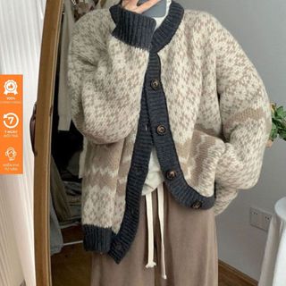 Áo Cadigan Dáng Lỡ , Áo Khoác Len From Rộng Bigsz Phong Cách Cá Tính Phối Báo Viền Đen Dễ Phối Đồ Hàng Qccc Shopquacam