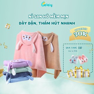 Khăn Choàng Tắm Cho Bé BAFABY Có Mũ Siêu Mềm Thấm Hút Tốt An Toàn Cho Trẻ Em - 268
