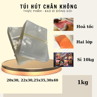 Túi hút chân không 2 mặt trơn, túi hút chân không vacuum bags hút chân không đủ size