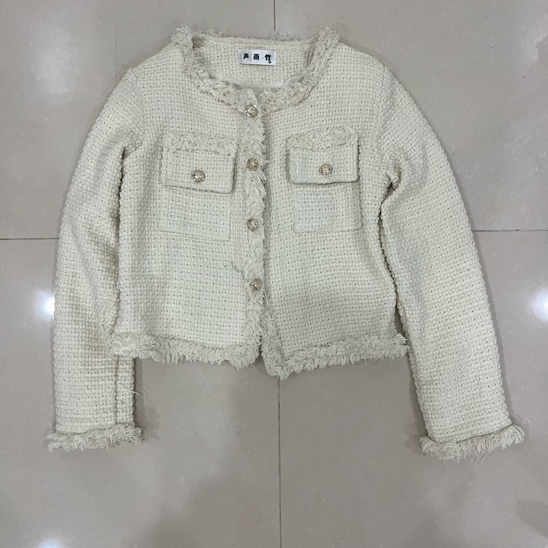 Pass áo khoác dạ tweed