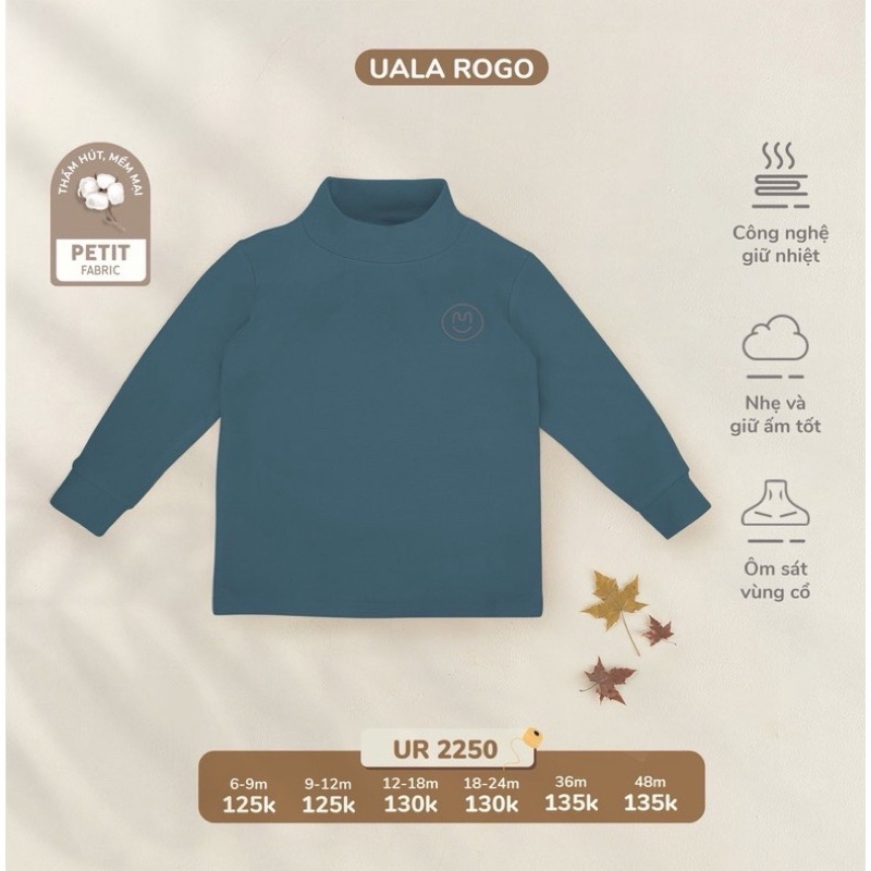 Áo nỉ dài tay UALAROGO mềm mịn chính hãng