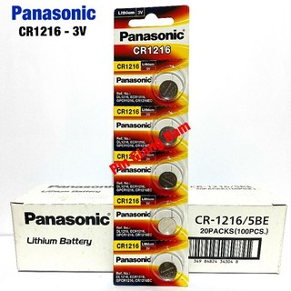 Pin cr1216 panasonic 3v lithium vỉ 5 viên hàng chính hãng