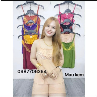 Đồ ngủ thun lạnh hai dây
