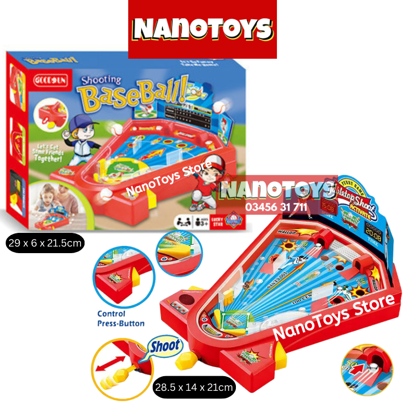 Đồ chơi bóng rổ để bàn, hockey, bóng chày, bóng đá, bowling mini, khúc côn cầu trên băng - NANOTOYS STORE