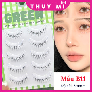Lông Mi Giả Gân Trong MONO Sợi Cao Cấp 5 Cặp/Hộp Thuỷ Mi
