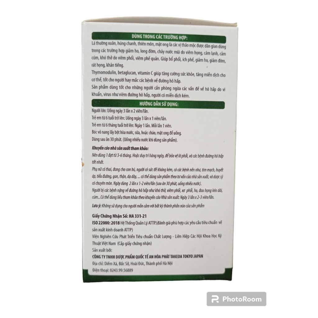 Đông trùng Bổ Phổi - TAKEDA