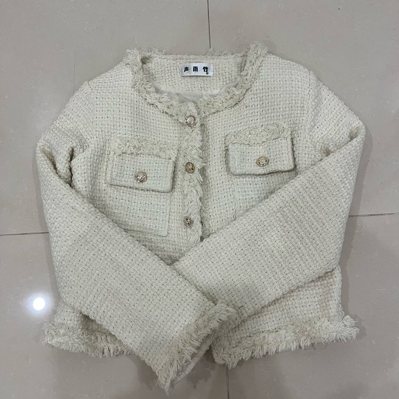 Pass áo khoác dạ tweed