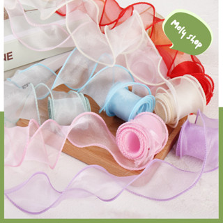 [Siêu Rẻ 171]_Ruy Băng Voan Đuôi Cá Viền Sóng Cuộn 4cm_9m Nhiều Màu Dùng Gói Quà Buộc Nơ Hàng Đẹp Chất Lượng Loại 1