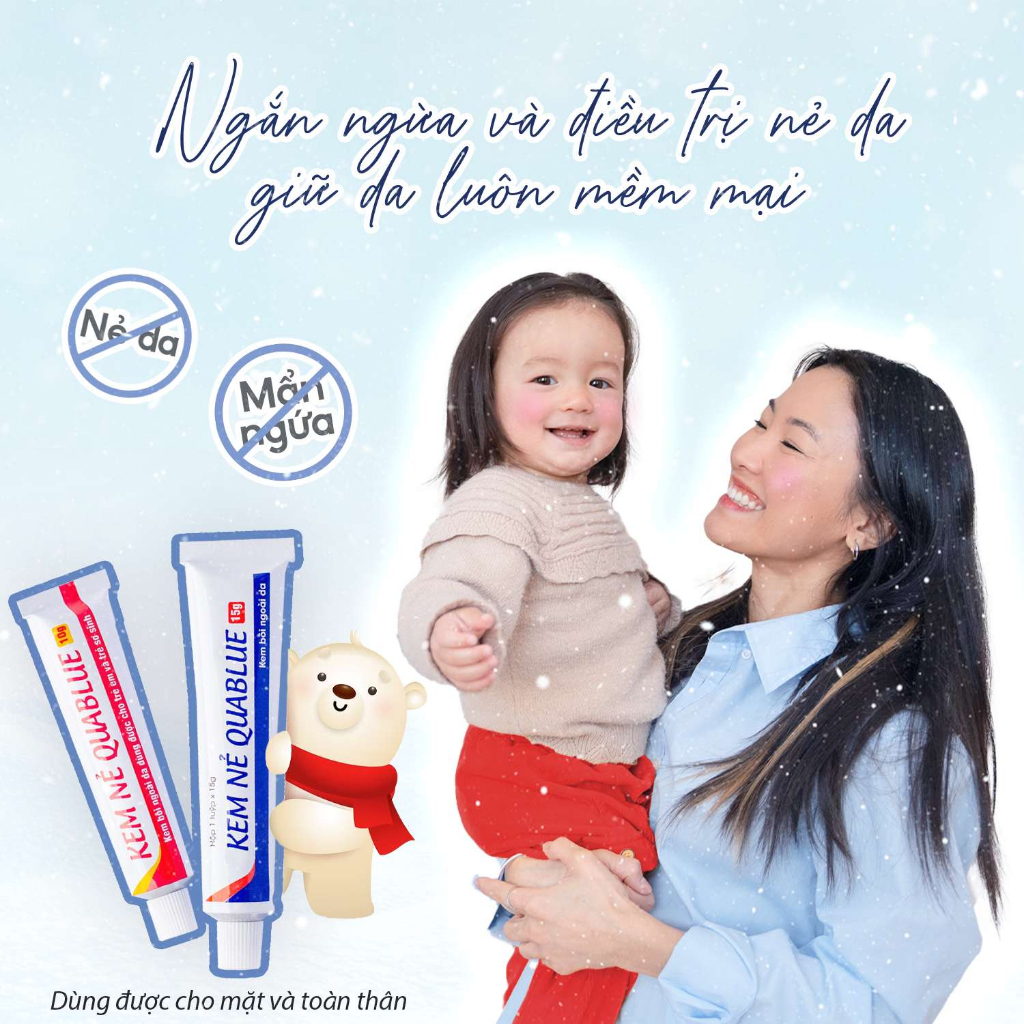 Kem Nẻ Quablue Dưỡng ẩm Môi, Giảm nứt nẻ Da, Giúp Da Mềm Mại Khoaitayshop