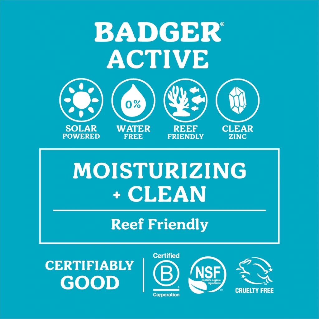 Son Dưỡng Môi Chống Nắng Thành Phần Hữu Cơ Lành Tính BADGER Mineral Sunscreen Lip Balm SPF 15 An Toàn Mẹ Bầu Em Bé