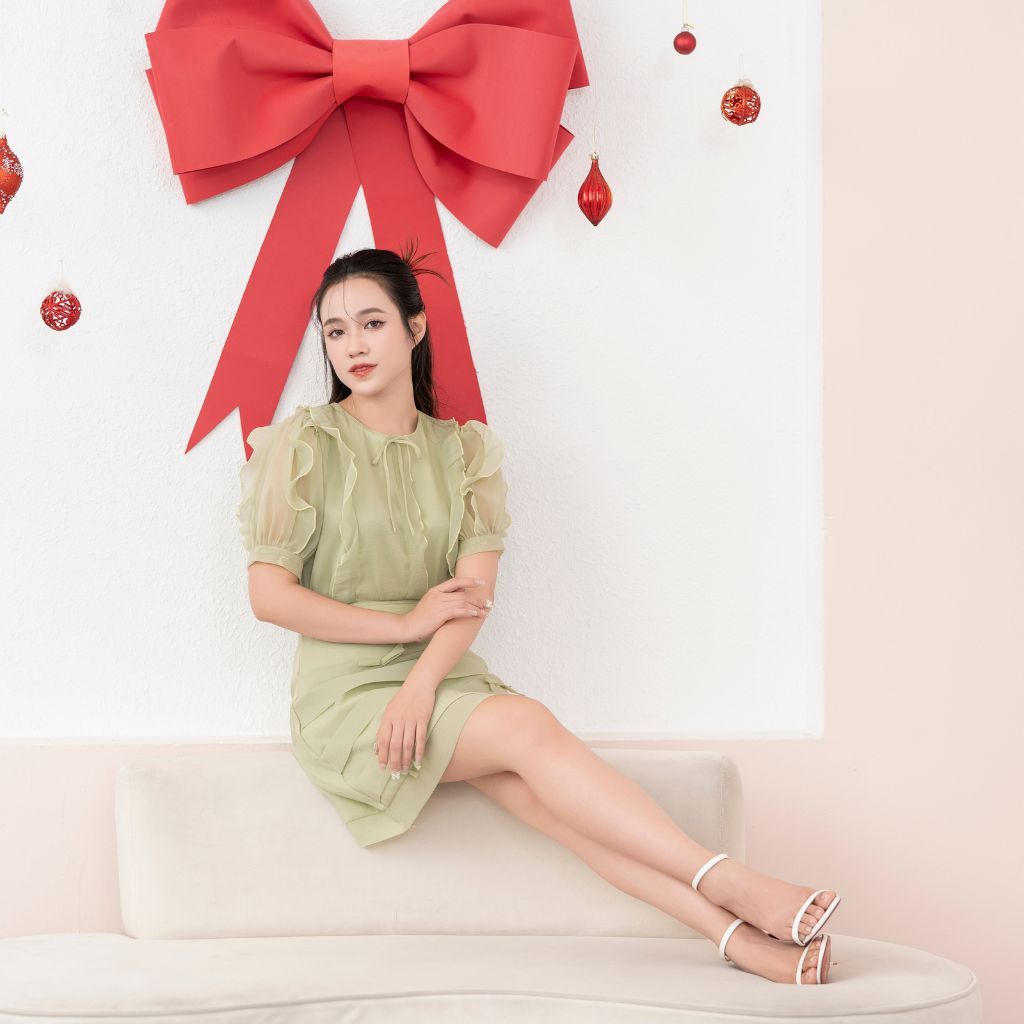 Set Váy Rời Thiết Kế Big Size Công Sở Dáng Xòe Chất Tơ Mịn Cao Cấp Kim Ánh SB26003