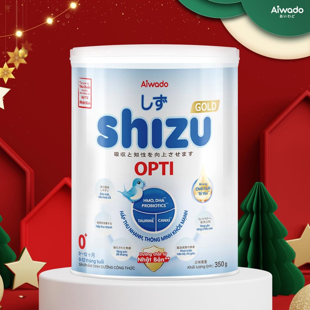 Sữa bột Aiwado SHIZU OPTI GOLD 350g 0+ SỮA MÁT GIÚP TRẺ HẤP THU NHANH