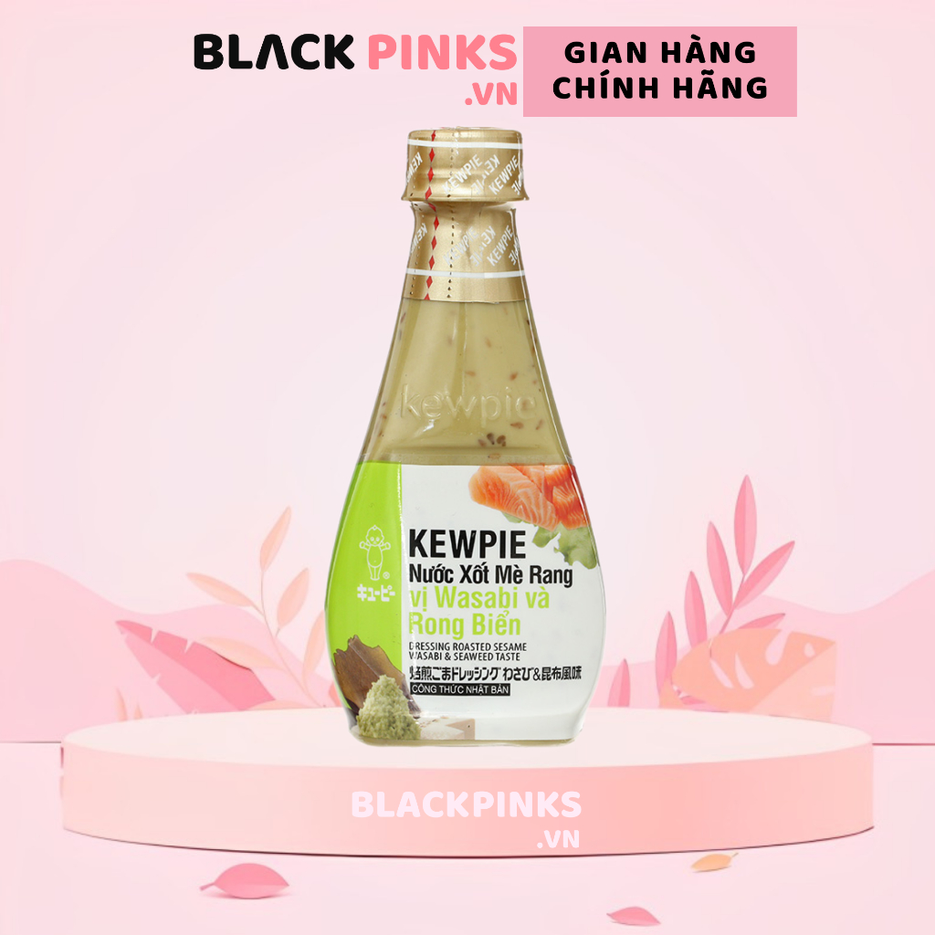 Nước xốt mè rang vị wasabi và rong biển Kewpie chai 210ml