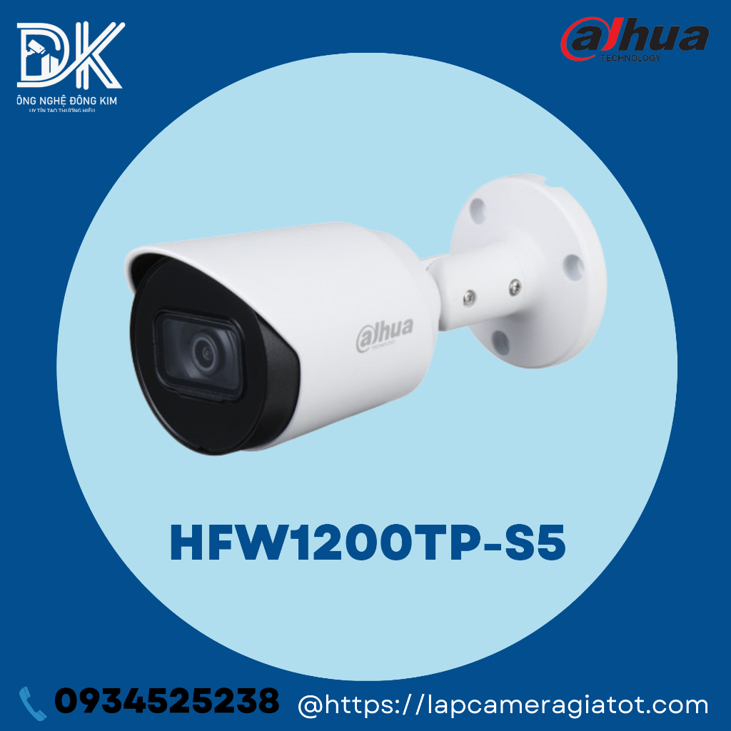Camera quan sát DAHUA HAC-HFW1200TP-S5 ( 2.0MP, hồng ngoại 30m)